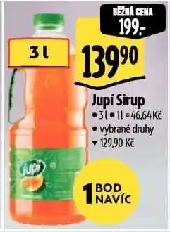 Albert Jupí sirup nabídka