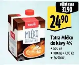 Albert Tatra mléko do kávy 4% nabídka
