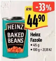 Albert Heinz fazole nabídka