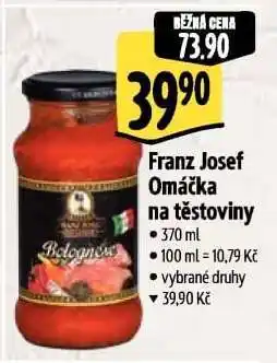 Albert Franz Josef Omáčka na těstoviny nabídka