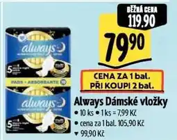 Albert Always Dámské vložky nabídka