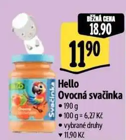 Albert Hello Ovocná svačinka nabídka
