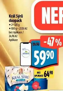 Albert Král Sýrů duopack nabídka