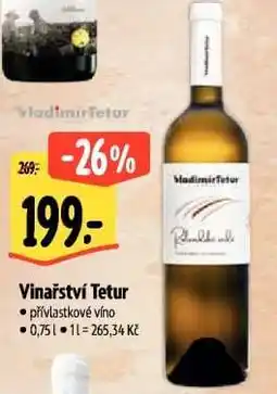 Albert Vinařství Tetur nabídka