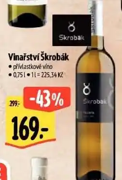 Albert Vinařství Škrobák nabídka