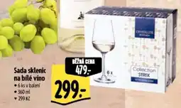 Albert Sada sklenic na bílé víno nabídka