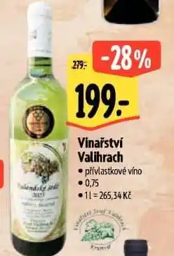 Albert Vinařství Valihrach nabídka