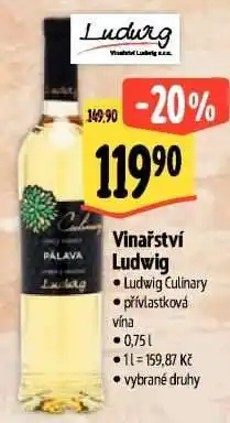 Albert Vinařství Ludwig nabídka