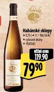 Albert Habánské sklepy nabídka