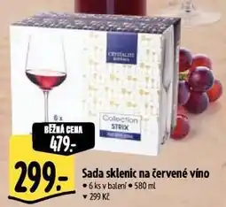 Albert Sada sklenic na červené víno nabídka