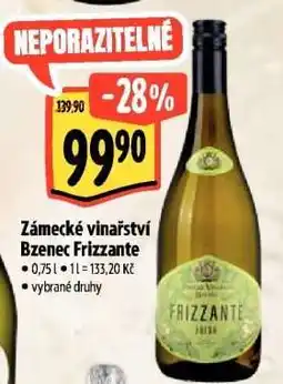 Albert Zamecké vinařství Bzenec Frizzante nabídka