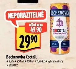 Albert Becherovka Coctail nabídka