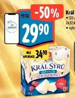 Albert Král sýrů Hermelín originál nabídka