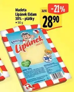Albert Madeta Lipánek Eidam 30% - plátky nabídka