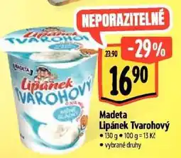 Albert Madeta Lipánek tvarohový nabídka