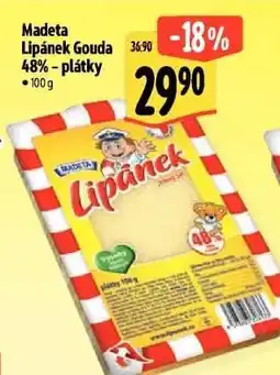 Albert Madeta Lipánek Gouda 48% - plátky nabídka