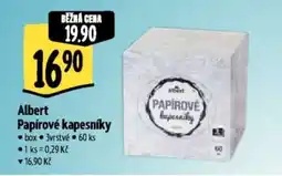 Albert Albert papírové kapesníky nabídka