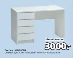 JYSK Psací stůl LIMFJORDEN nabídka