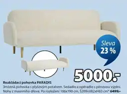 JYSK ROZKLÁDACÍ POHOVKA PARADIS nabídka