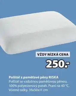 JYSK Polštář z paměťové pěny RISKA nabídka