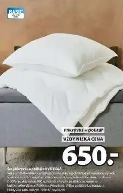 JYSK PŘIKRÝVKA + POLŠTÁŘ nabídka