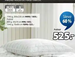 JYSK Polštář 1045 g, 70x80 cm nabídka
