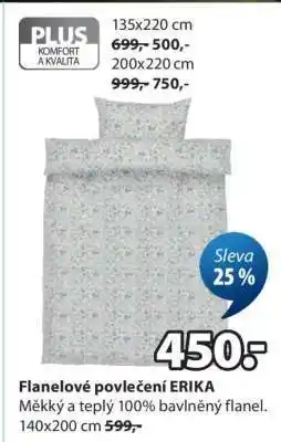 JYSK Flanelové povlečení ERIKA nabídka