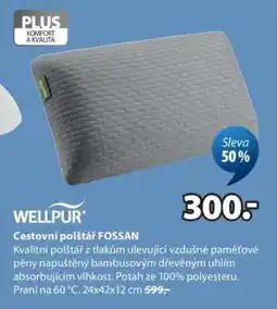 JYSK CESTOVNÍ POLŠTÁŘ FOSSAN nabídka