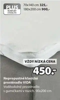 JYSK Nepropustné klasické prostěradlo VIDA nabídka