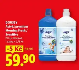 Lidl DOUSSY Aviváž premium Morning Fresh / Sensitive nabídka
