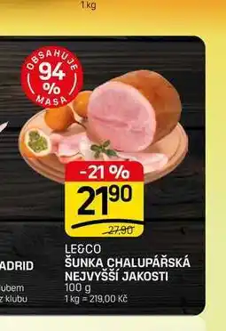 Flop ŠUNKA CHALUPÁŘSKÁ NEJVYŠŠÍ JAKOSTI nabídka
