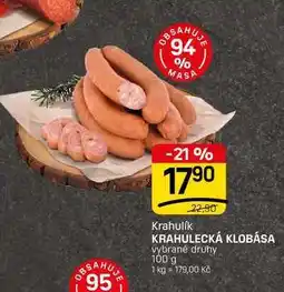 Flop KRAHULECKÁ KLOBÁSA vybrané druhy nabídka