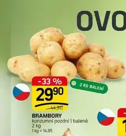 Flop BRAMBORY konzumní pozdní | balené nabídka