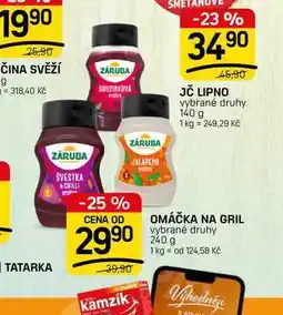 Flop OMÁČKA NA GRIL vybrané druhy nabídka