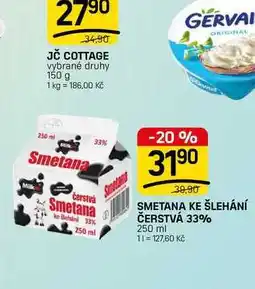 Flop SMETANA KE ŠLEHÁNÍ ČERSTVÁ 33% nabídka