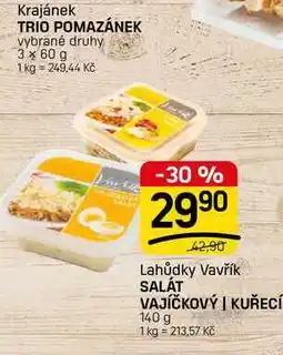 Flop SALÁT VAJÍČKOVÝ | KUŘECÍ nabídka