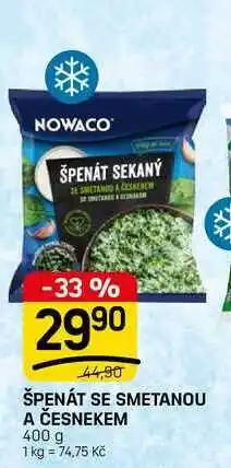 Flop ŠPENÁT SE SMETANOU A ČESNEKEM nabídka