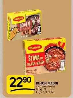 Flop BUJON MAGGI vybrané druhy nabídka