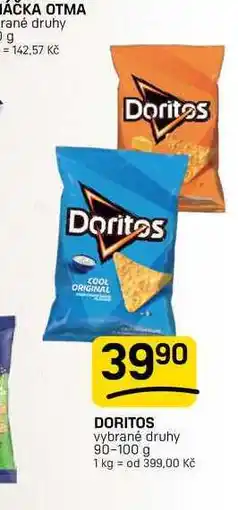 Flop DORITOS vybrané druhy nabídka