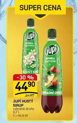 Flop JUPÍ HUSTÝ SIRUP vybrané druhy nabídka