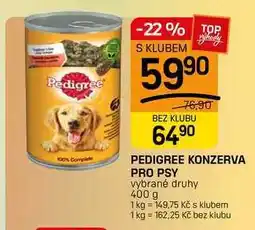 Flop PEDIGREE KONZERVA PRO PSY vybrané druhy nabídka