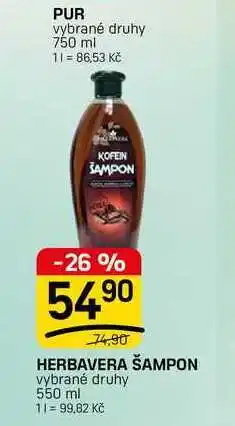 Flop HERBAVERA ŠAMPON vybrané druhy nabídka