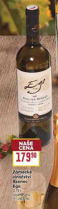 Billa Zámecké vinařství Bzenec Ego nabídka