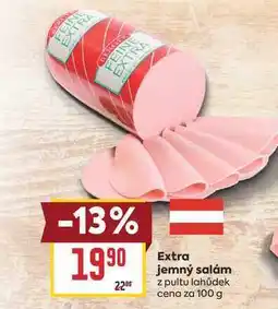 Billa Extra jemný salám z pultu lahůdek cena za nabídka