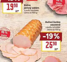 Billa Kuřecí šunka zauzená z pultu lahůdek cena za nabídka