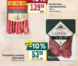 Billa Kostelecký uherák, Křemešník nabídka