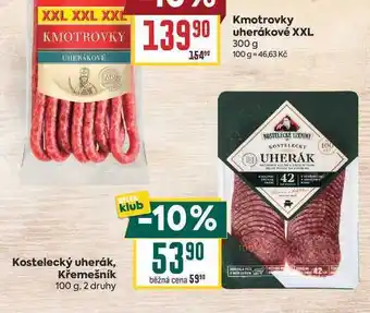 Billa Kostelecký uherák, Křemešník nabídka