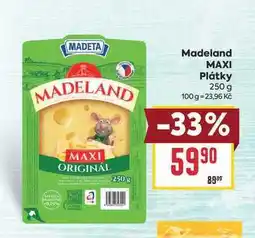 Billa Madeland MAXI Plátky nabídka