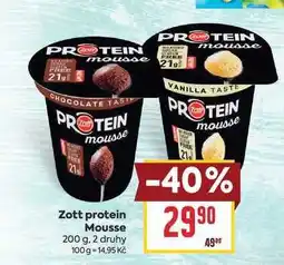 Billa Zott protein Mousse nabídka