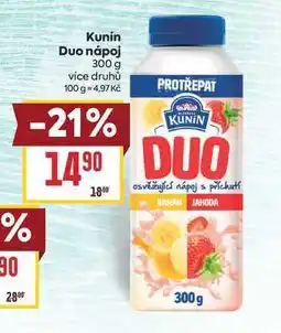 Billa Kunín Duo nápoj nabídka
